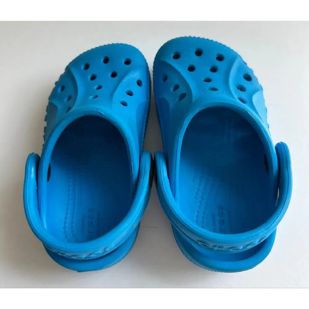 Crocs Baya Clog Blue Toddler Sz 5 Slip On Excellent